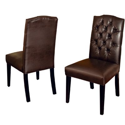 Best-selling Crown Top Leather Dining Chair