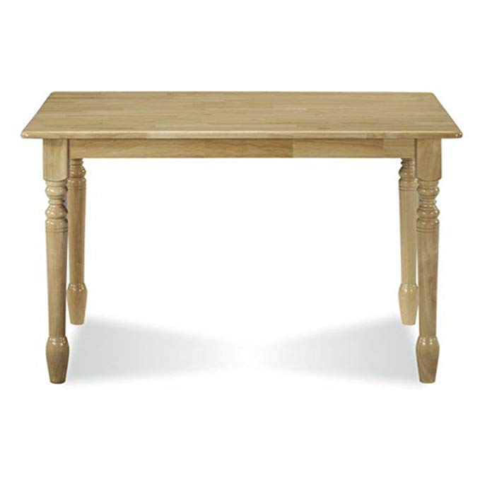 International Concepts Ramer Solid Wood Top Dining Table with Turned Legs - Natural