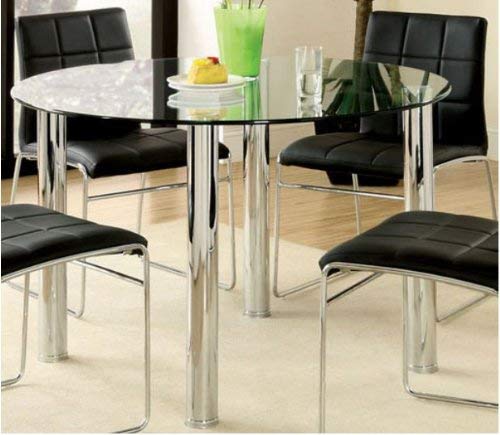 Dining Table w/ Glass Top by Furniture of America