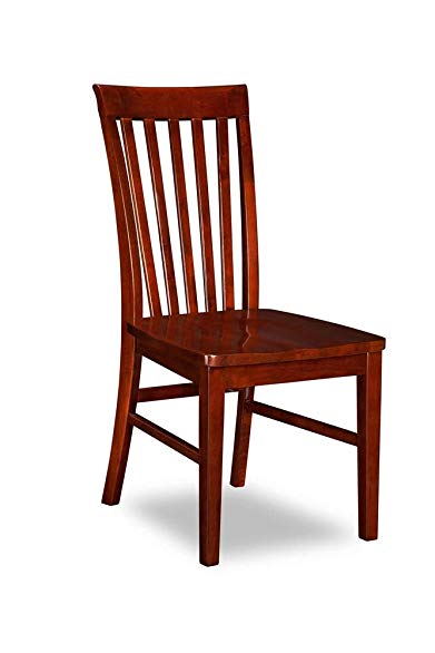 Atlantic Mission Dining Chairs Set of 2 with Wood Seat in Walnut