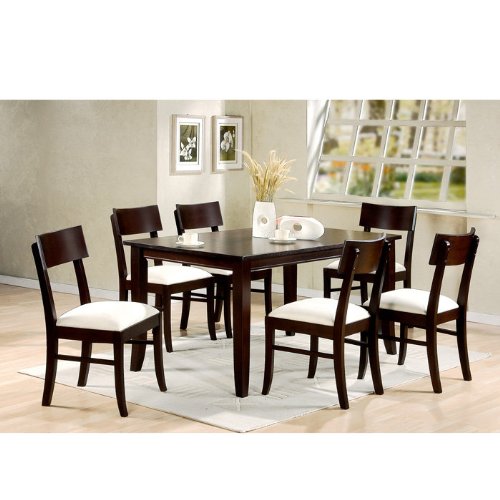 Coaster Springs Rectangular Leg Dining Table in Cappuccino Finish