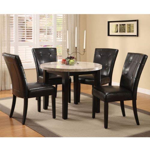 247SHOPATHOME IDF-3866RT-40-5PC Dining-Room-Sets, Beige