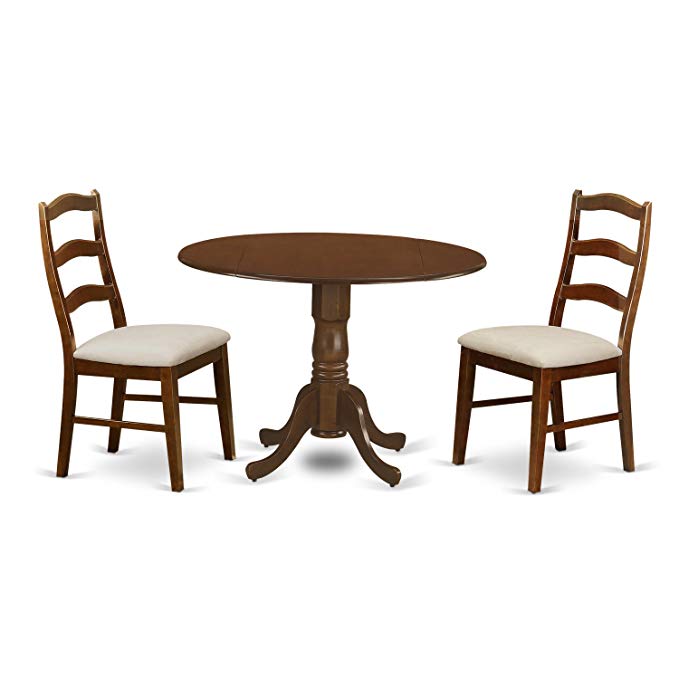 East West Furniture DLHE3-ESP-C 3 Piece Kenley Dining Table With Two 9