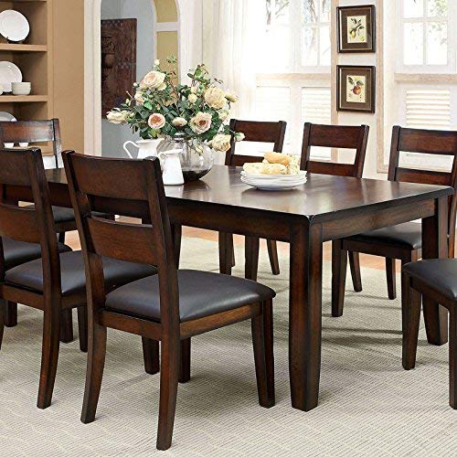 247SHOPATHOME IDF-3187T-7PC Dining-Room, 7-Piece Set, 7-Piece Set/No Bench