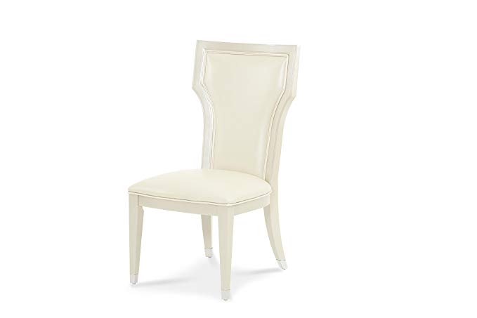 Michael Amini 06003A-08 Beverly Boulevard Side Chair, Pearl