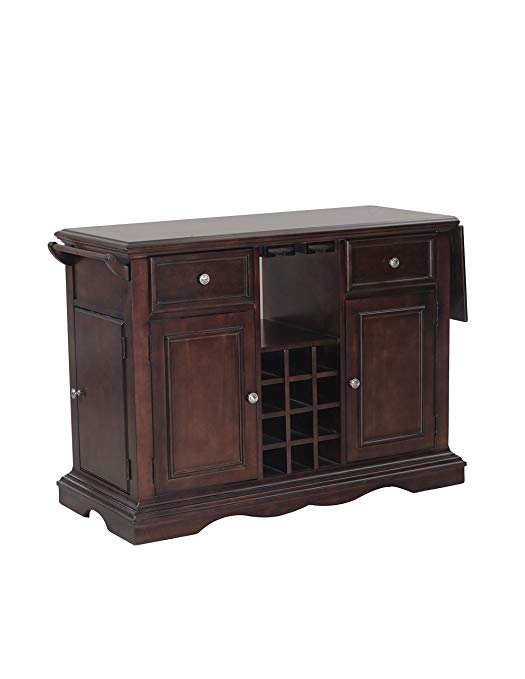 Powell 14D8073C Alton Kitchen Island, Dark Cherry