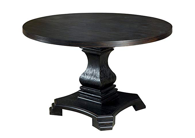 HOMES: Inside + Out IDF-3840RT Round Dining Table Transitional