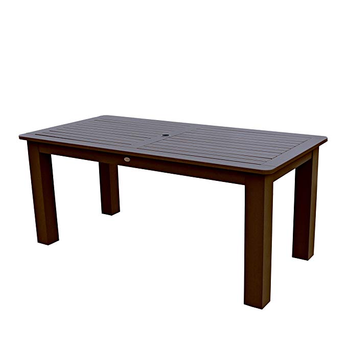 Highwood Lehigh and Weatherly Rectangular Dining Table, 37 by 72-Inch, Weathered Acorn