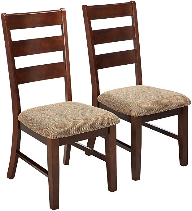 247SHOPATHOME IDF-3111SCX2 Dining-Chairs, Brown