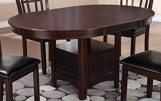 Lavon Dining Table with Storage Espresso