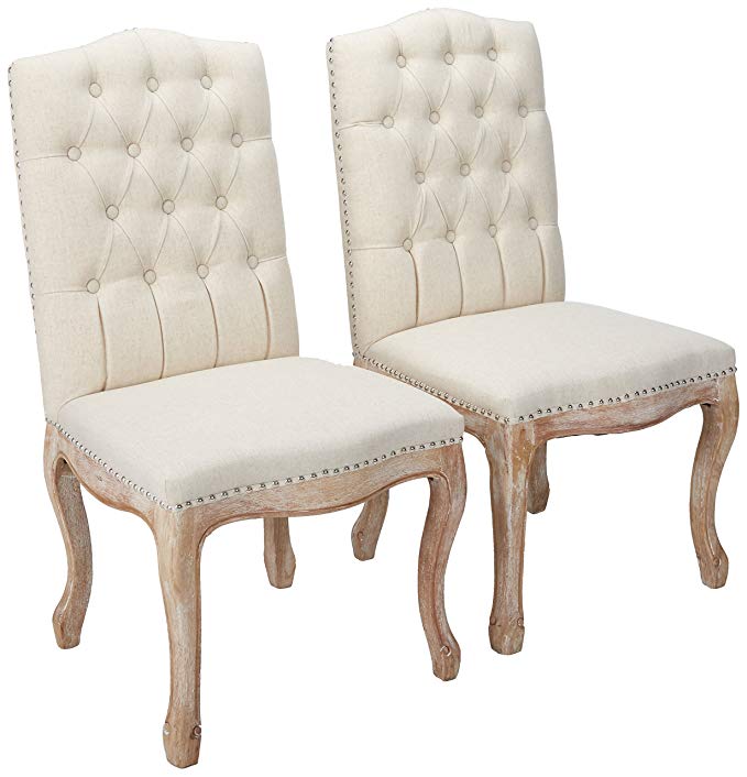 Christopher Knight Home 214308 Jolie Beige Linen Dining Chair (Set of 2)