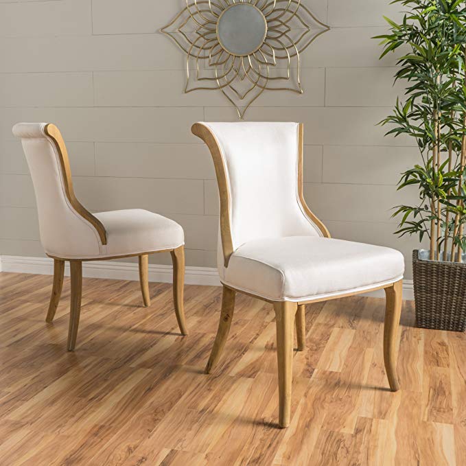 Christopher Knight Home 299510 Lexia Dining Chair (Set of 2), Beige