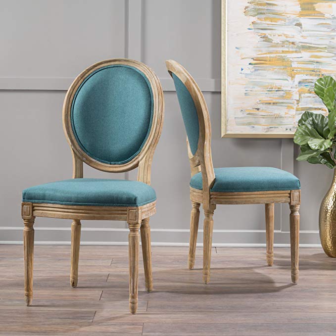 Hawthorne Fabric Dining Chair (Set of 2) (Dark Teal)