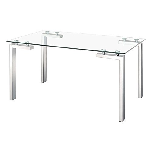 Zuo Roca Dining Table, Stainless Steel