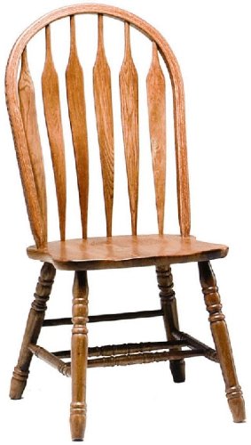 Dooley's 3125 Solid Oak Steambent Windsor Dining Chair, 18-1/2