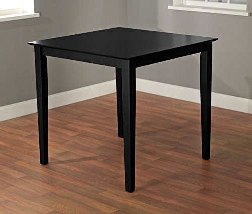 Target Marketing Systems The Foley Collection Contemporary Style Counter Height Kitchen Dining Table, Black