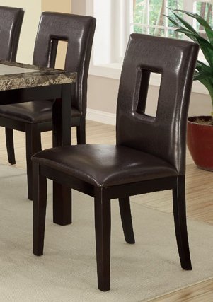 Set of 4 Contemporary Dining Chair w/ Brown Espresso and Pine Wood