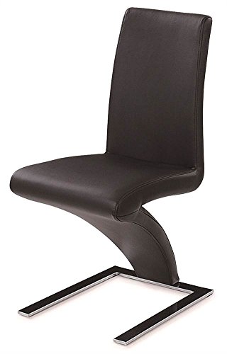 New Spec Inc Side Chair 455 in Black - Set of 2