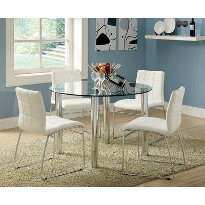 Narbo 5 Piece Dining Set Finish: White