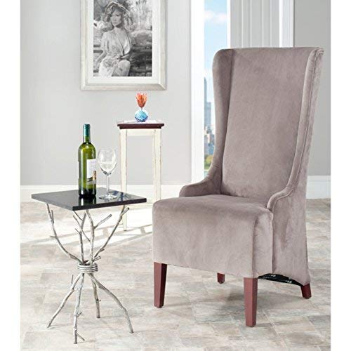 Safavieh Mercer Collection Stella Velvet Side Chair, Dark Grey