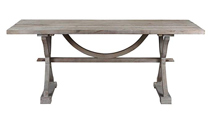 Burnham Home 17122 Aldridge Dining Table, Gray Wash