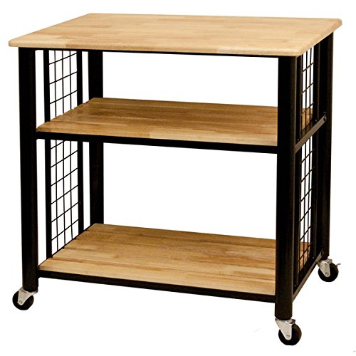 Catskill Craftsman Wood 3-shelf Kitchen Cart