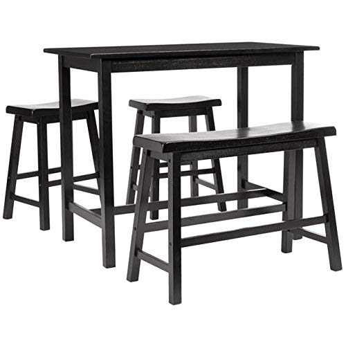 Safavieh American Homes Collection Galway Dark Espresso Oak 4-Piece Pub Set