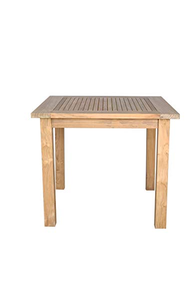 Anderson Teak Windsor Square Table with Small Slats, 35