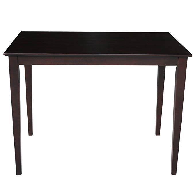 International Concepts T15-3048GS Shaker Styled Counter Height Table, Java