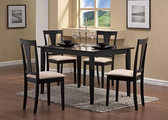 5-Piece Dining Set in Black - Coaster