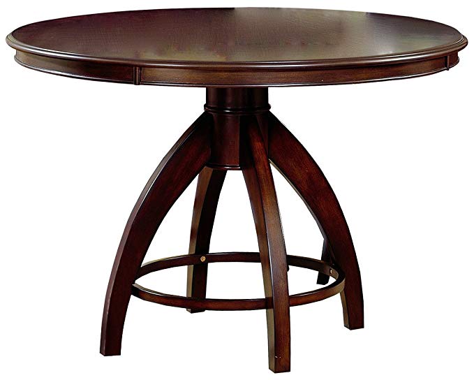 Hillsdale Nottingham Round Pedestal Dining Table, Dark Espresso