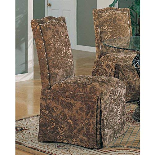 Coaster Home Furnishings Traditional Dining Chair, Green, Set of 2