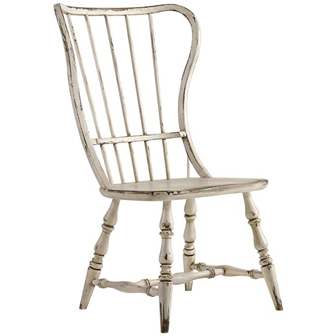 Hooker Furniture Sanctuary Spindle Back Dining Side Chair in White