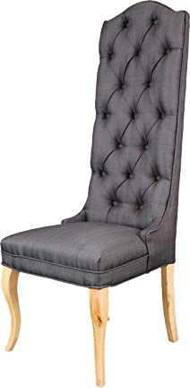 A&B Home 31358 Sadler High-Back Chair, Lavender Gray