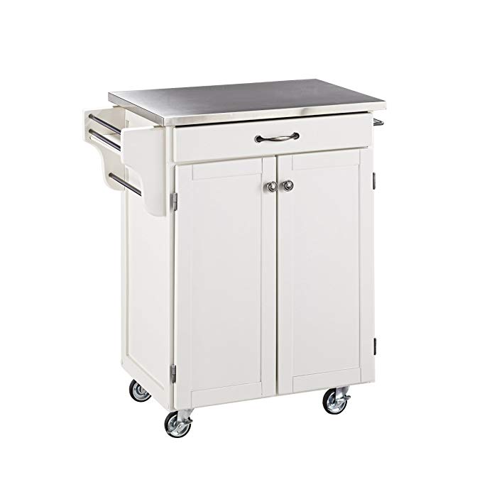 Home Styles 9001-0022 Create-a-Cart 9001 Series Cuisine Cart with Stainless Top, White, 32-1/2-Inch