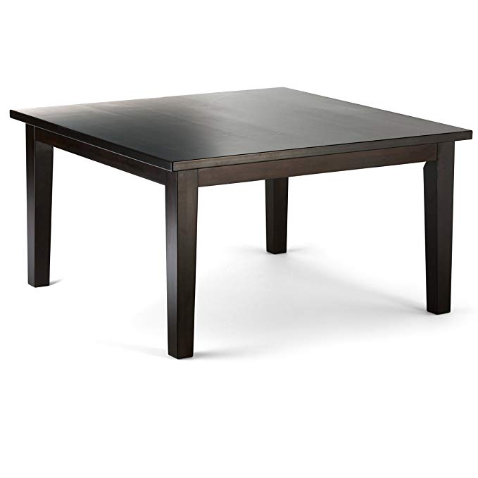 Simpli Home Eastwood Solid Hardwood Square Dining Table, 54