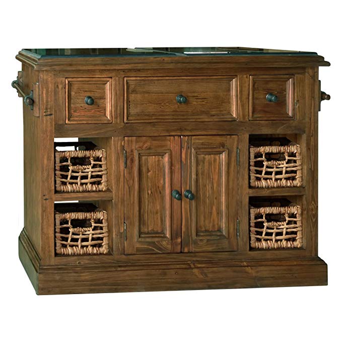 Hillsdale Tuscan Retreat Large Granite Top Kitchen Island in Oxford