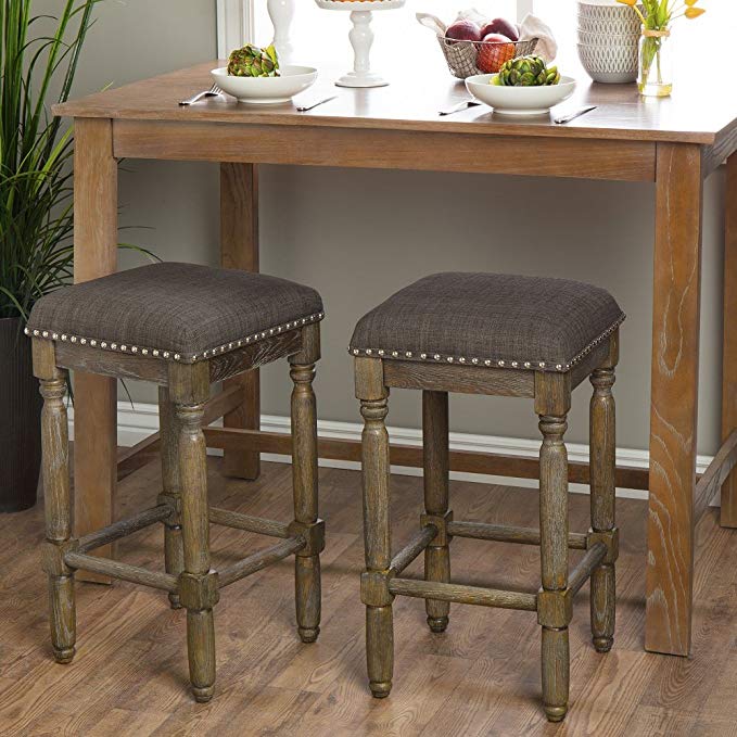 Renate Grey/Brown Counter Stools (Set of 2)