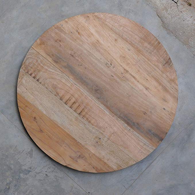 Antique Rustic Reclaimed Wood Round Table Top 36