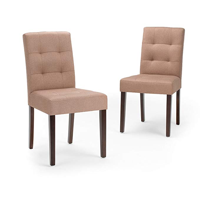 Simpli Home Andover Dining Chair, Natural (Set of 2)