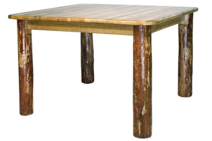 Montana Woodworks Glacier Country Collection 4-Post Square Dining Table