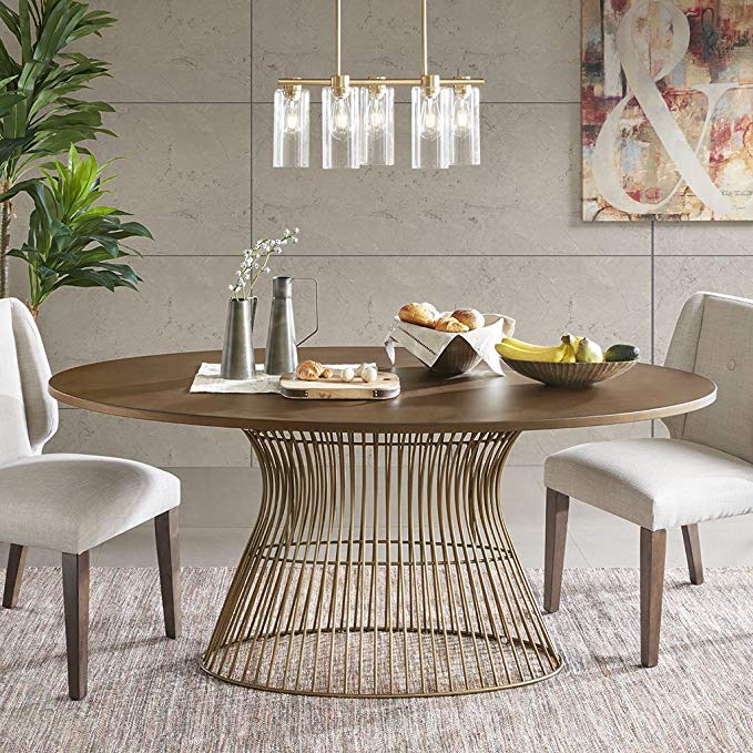 INK+IVY Mercer Oval Dining Table Bronze See below