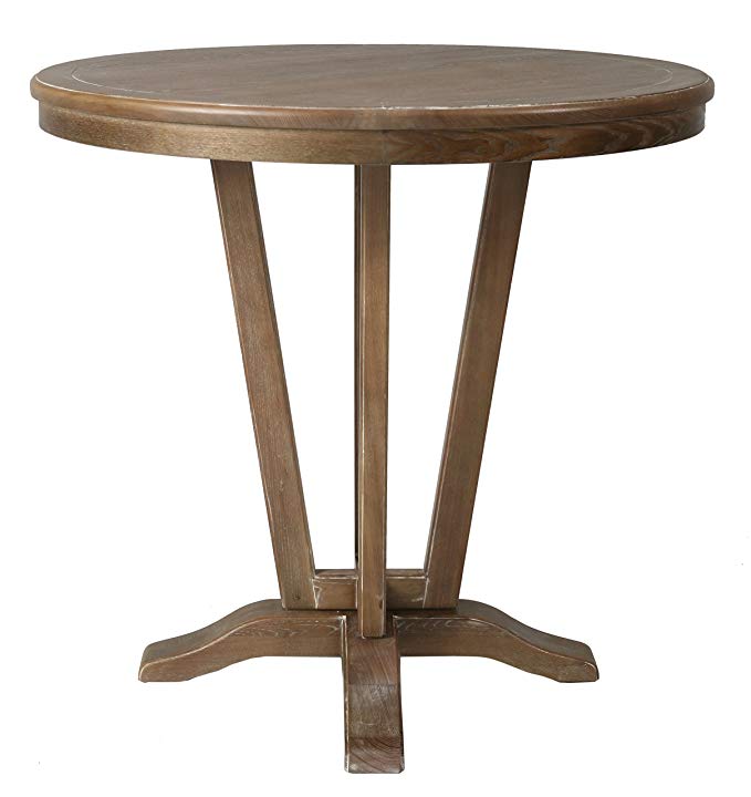 Impacterra Devon Coast Pub Table, Distressed Charcoal, Bar Height