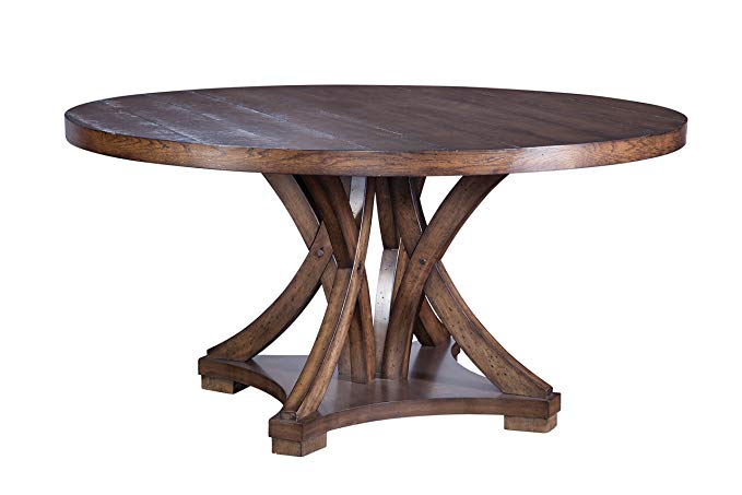 Furniture At Home Selwyn Collection Round Dining Table, Antique Brown