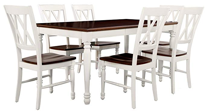 Crosley Furniture KF20001-WH Shelby 7-Piece Dining Set - White