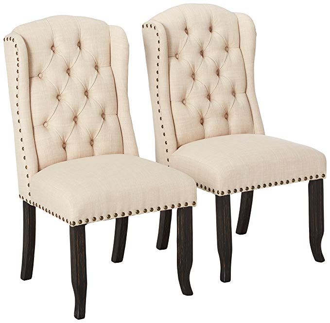 247SHOPATHOME IDF-3324BK-SC Dining-Chairs, Antique Black