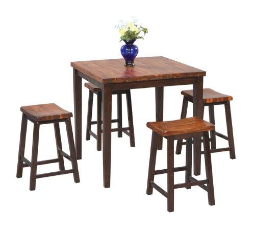 Fifth Ave 5 Pc Pub Set in Acacia Finish