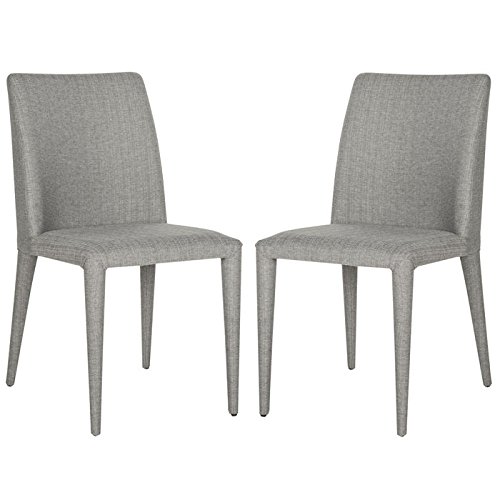 Safavieh Home Collection Garretson Grey Linen 34.4-inch Side Chair (Set of 2)