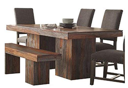 Binghamton Sheesham Dining Table Grey Sheesham