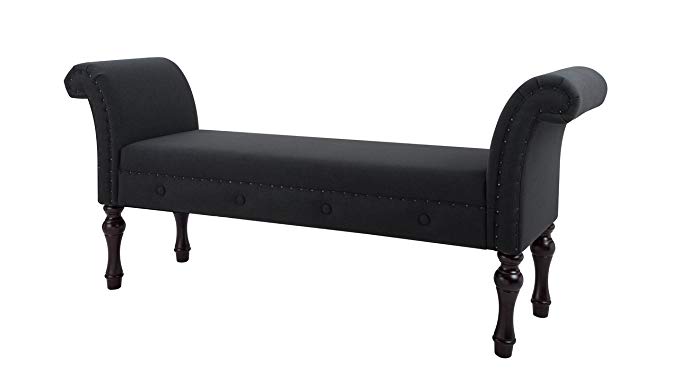 Jennifer Taylor Home 9605-978 Elise Bench, Jet Black